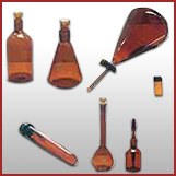 Low Actinic Amber Colour Glassware
